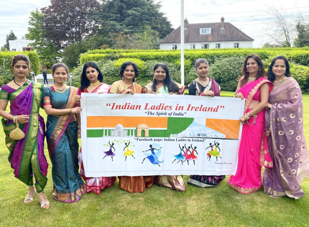 Indian Ladies in Ireland Saga of Sarees event