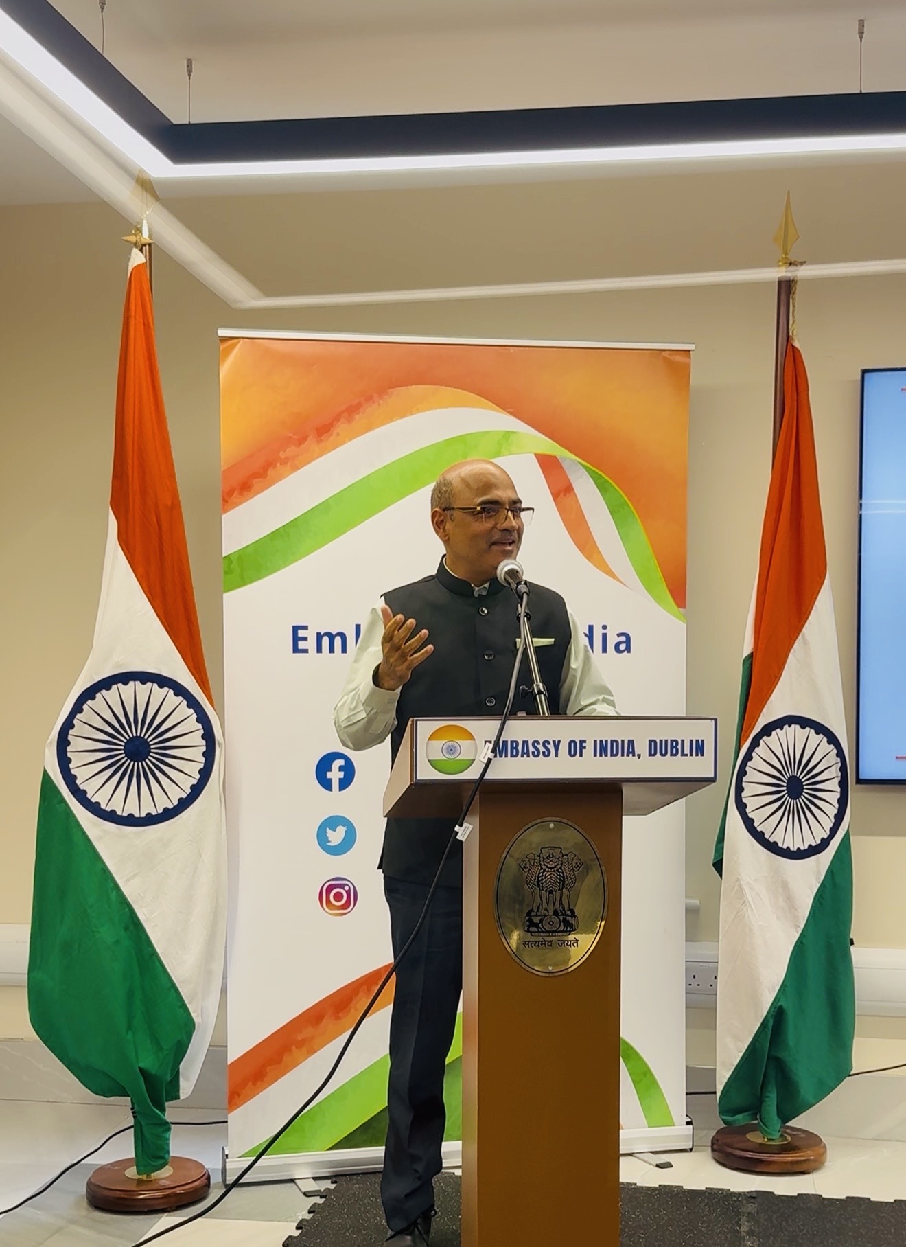 H.E. Ambassador of India in Ireland, Manish Gupta — Message at the ILI Website Launch