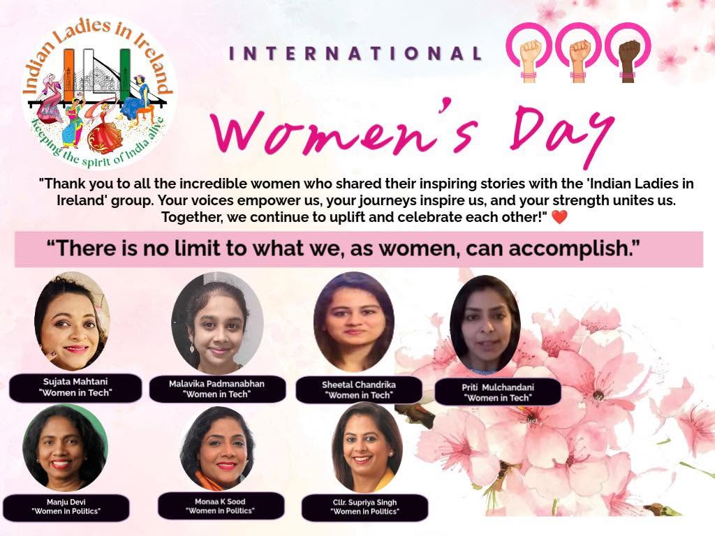 Indian Ladies in Ireland Women's Day 2025
