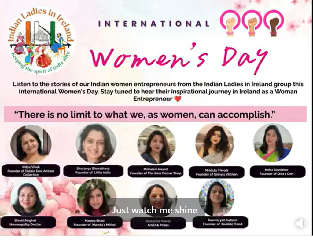 Indian Ladies in Ireland Women's Day 2024